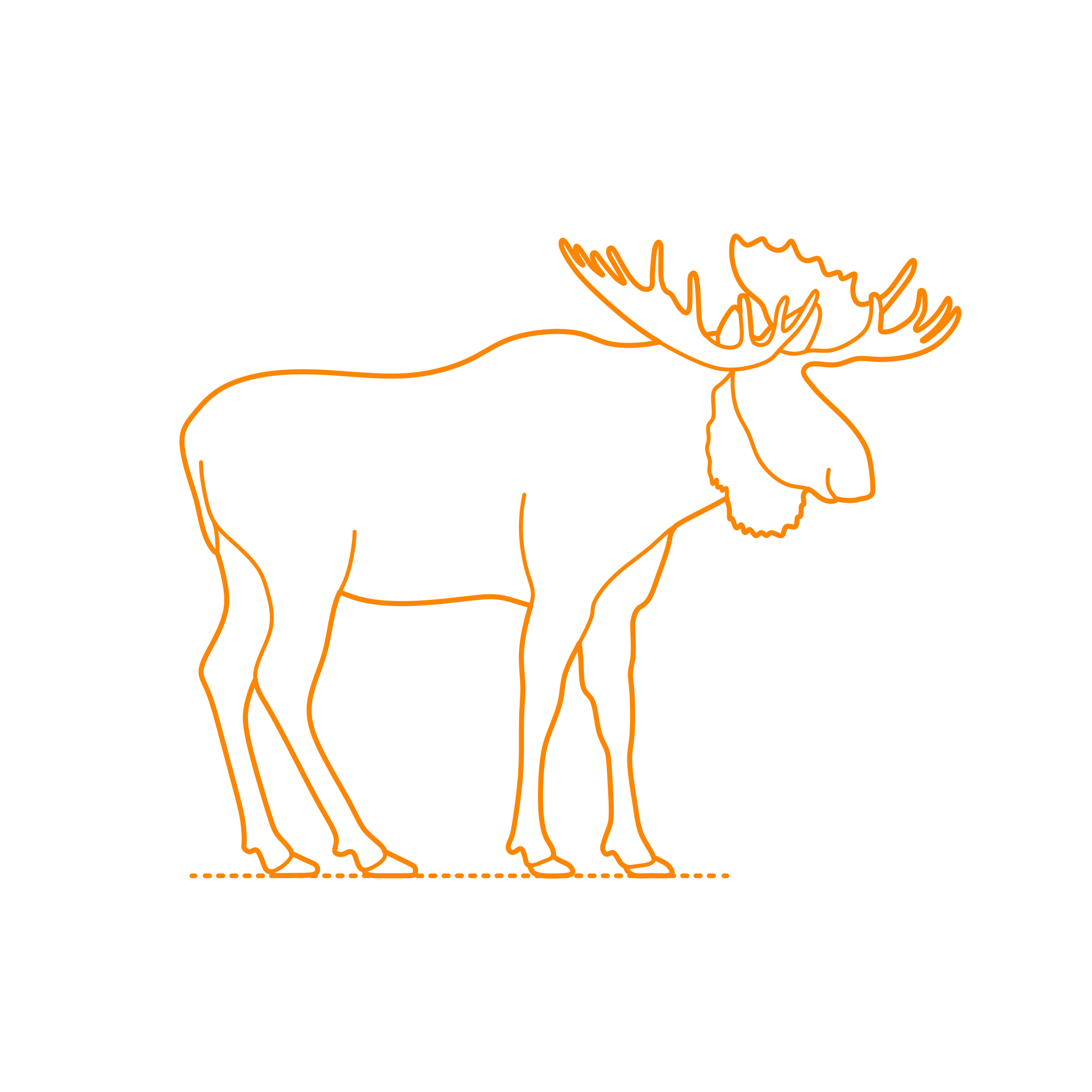 Animals Deer Moose Eurasian Elk Stencil Svg Vector Free Vectors